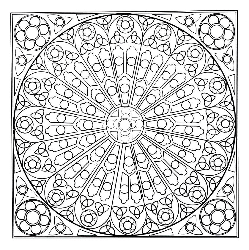 Adult Mandala Coloring Pages 91