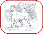 coloring pages horses