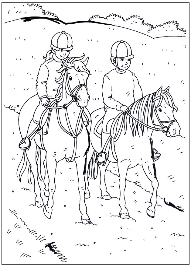 horses_5 Adult coloring pages