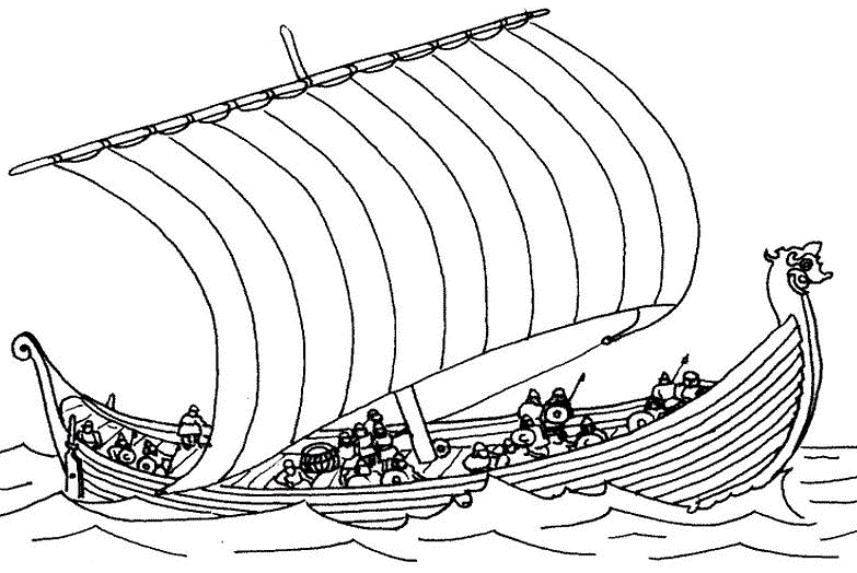 Viking Boat Coloring Pages Coloring Pages