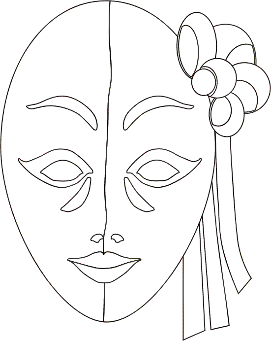venetian_masks_4 Adult coloring pages