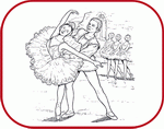 coloring pages ballet dancers