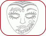 coloring pages venetian masks